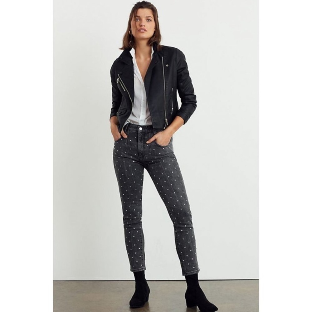 Anthropologie Pilcro Ultra High Rise Beaded Jeans Size 18w Plus